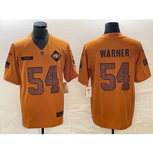 Nike 49ers 54 Fred Warner 2023 Brown Salute To Service Limited Men Jersey