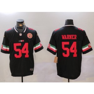 Nike 49ers 54 Fred Warner Black Mexico F.U.S.E. Vapor Limited Men Jersey