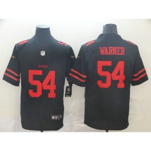Nike 49ers 54 Fred Warner Black Vapor Untouchable Limited Men Jersey