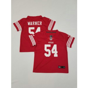 Nike 49ers 54 Fred Warner Red Toddler Jersey