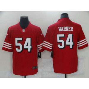 Nike 49ers 54 Fred Warner Red Vapor Untouchable Limited Men Jersey