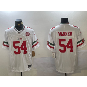 Nike 49ers 54 Fred Warner White Mexico F.U.S.E. Vapor Limited Men Jersey