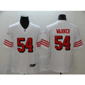 Nike 49ers 54 Fred Warner White Vapor Untouchable Limited Men Jersey