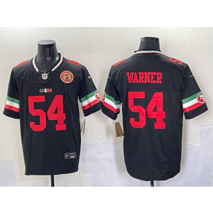 Nike 49ers 54 Warner Black Mexico F.U.S.E. Vapor Limited Men Jersey