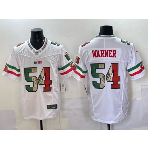 Nike 49ers 54 Warner White Mexico F.U.S.E. Vapor Limited Men Jersey