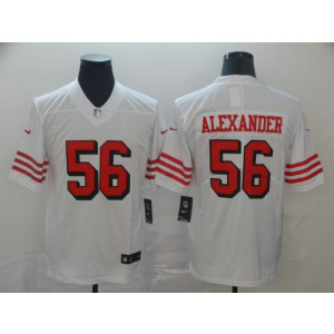 Nike 49ers 56 Kwon Alexander White Color Rush Limited Men Jersey