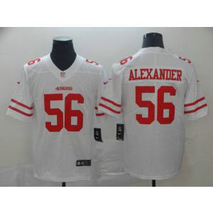 Nike 49ers 56 Kwon Alexander White Vapor Untouchable Limited Men Jersey