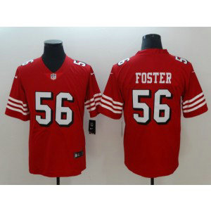 Nike 49ers 56 Reuben Foster Red 2018 Vapor Untouchable Limited Men Jersey