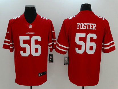 Nike 49ers 56 Reuben Foster Red Vapor Untouchable Player Limited Jersey