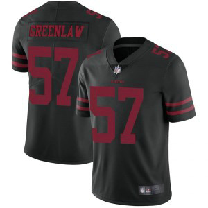 Nike 49ers 57 Dre Greenlaw Black Vapor Untouchable Limited Men Jersey