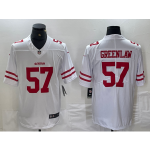 Nike 49ers 57 Dre Greenlaw White Vapor Untouchable Limited Men Jersey