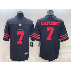 Nike 49ers 7 Colin Kaepernick Black 2022 New Vapor Limited Men Jersey