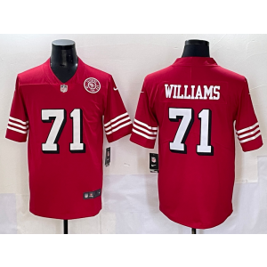 Nike 49ers 71 Williams Red Team Logo Vapor Limited Men Jersey Nike 49ers 71 Williams Red Team Logo Vapor Limited Men Jersey