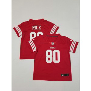 Nike 49ers 80 Jerry Rice Red Toddler Jersey