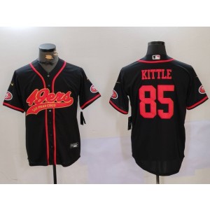 Nike 49ers 85 George Kittle Black Vapor Baseball Limited Men Jersey
