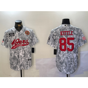 Nike 49ers 85 George Kittle Camo Vapor Baseball Limited Men Jersey