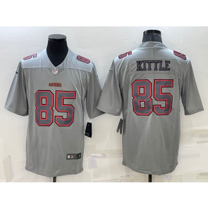Nike 49ers 85 George Kittle Gray Atmosphere Fashion Vapor Limited Men Jersey