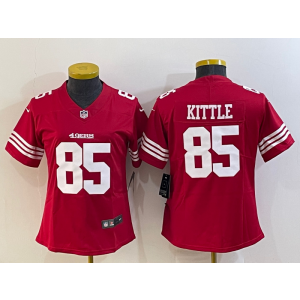 Nike 49ers 85 George Kittle Red 2022 New Vapor Untouchable Limited Women Jersey