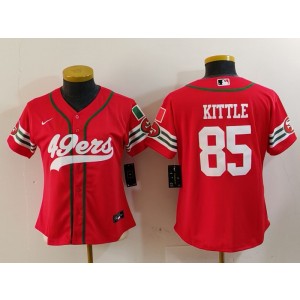 Nike 49ers 85 George Kittle Red Mexico Vapor Baseball Limited Women Jersey Nike 49ers 85 George Kittle Red Mexico Vapor Baseball Limited Women Jersey