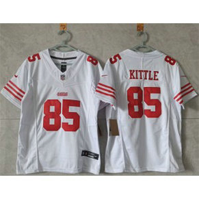 Nike 49ers 85 George Kittle White F.U.S.E. Vapor Limited Women Jersey(Run Small) Nike 49ers 85 George Kittle White F.U.S.E. Vapor Limited Women Jersey(Run Small)