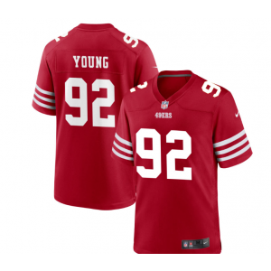 Nike 49ers 92 Chase Young Red Vapor Untouchable Limited Men Jersey