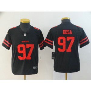 Nike 49ers 97 Nick Bosa Black Vapor Untouchable Limited Youth Jersey