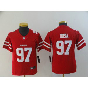 Nike 49ers 97 Nick Bosa Red Vapor Untouchable Limited Youth Jersey