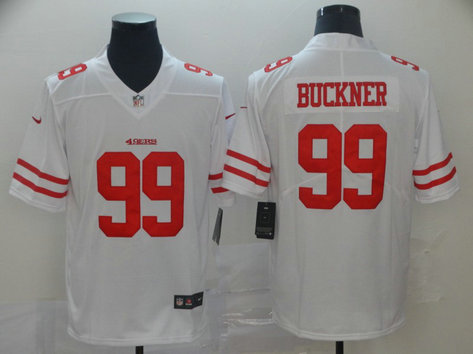 Nike 49ers 99 DeForest Buckner White Vapor Untouchable Limited Jersey
