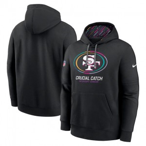 Nike 49ers Black 2024 Crucial Catch Club Pullover Hoodie