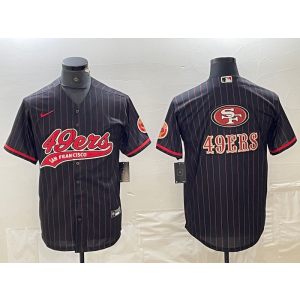 Nike 49ers Blank Black Vapor Baseball Limited Men Jersey