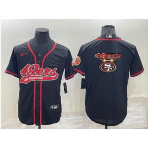 Nike 49ers Blank Black Vapor Baseball Logo Limited Men Jersey