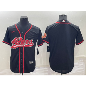 Nike 49ers Blank Navy Baseball Men Jersey