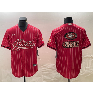 Nike 49ers Blank Red Vapor Baseball Limited Men Jersey
