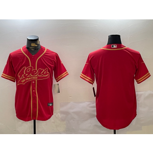 Nike 49ers Blank Red Vapor Baseball Limited Men Jersey