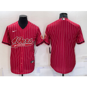 Nike 49ers Blank Red Vapor Baseball Limited Men Jerseys