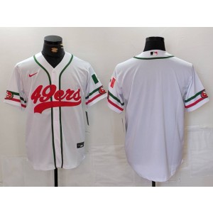 Nike 49ers Blank White Mexico Vapor Baseball Limited Men Jersey