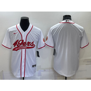 Nike 49ers Blank White Vapor Baseball Limited Men Jersey