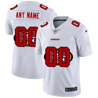 Nike 49ers Customized White Team Big Logo Vapor Untouchable Limited Jersey