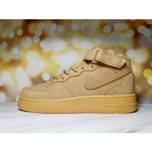 Nike Air Force 1 High Top Brown Shoes 0244