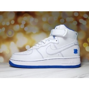 Nike Air Force 1 High Top White_Blue Shoes 0237
