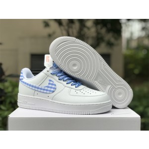 Nike Air Force 1 LOW BLUE GINGHAM Shoes