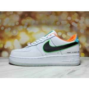 Nike Air Force 1 Low White_Otange Shoes 0201