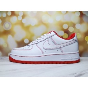 Nike Air Force 1 Low White_Red Shoes 0203