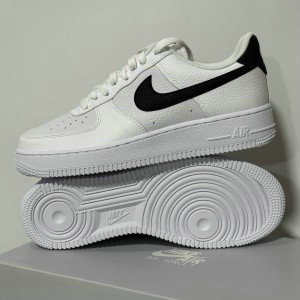 Nike Air Force 1 White and Black Shoes