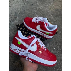 Nike Air Force Red Shoes