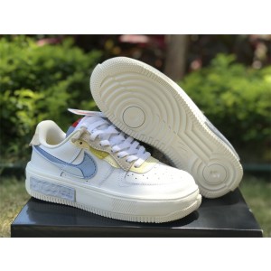 Nike Air Force White Blue Shoes