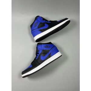 Nike Air Jordan 1 Black Blue Shoes