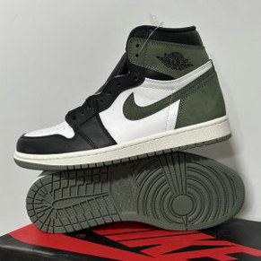 Nike Air Jordan 1 Black Green Shoes