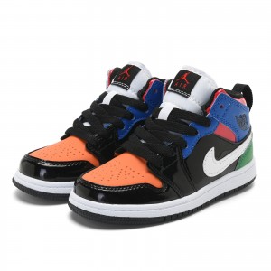 Nike Air Jordan 1 Black Kids Shoes