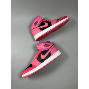 Nike Air Jordan 1 Black Pink Shoes